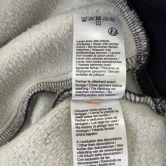 Lacoste Full Zip Long Sleeve Hoody in Dark Cosmos Gray, size L - Picture 8 of 9